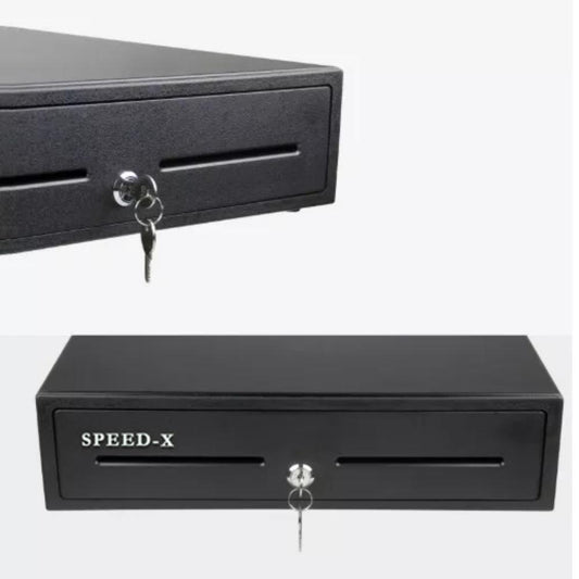 Speed-X Cash Drawer | 7 Bills & 4 Coins | Heavy-Duty Metal | RJ11 POS Compatible