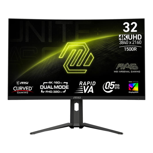 MSI MAG 321CUPDF | 31.5” UHD 160Hz Curved Gaming Monitor | Precision and Power for Next-Gen Gameplay