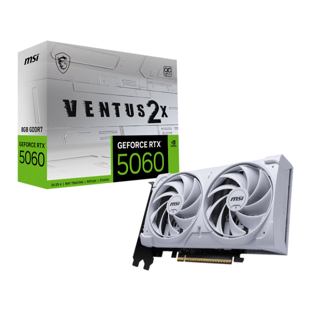 MSI GeForce RTX™ 5060 8G VENTUS 2X OC WHITE | Graphics Card