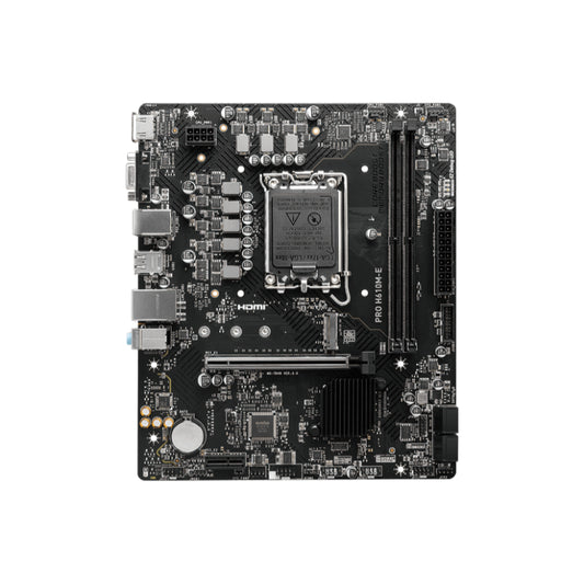 MSI PRO H610M-E DDR5 Motherboard | Reliable Foundation with Next-Gen DDR5 Support