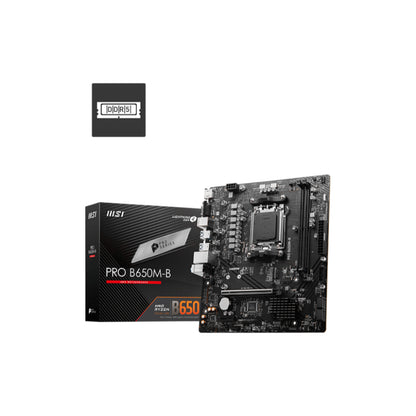 MSI PRO B650M-B | AM5 Motherboard with DDR5, PCIe 4.0, and 2.5G LAN