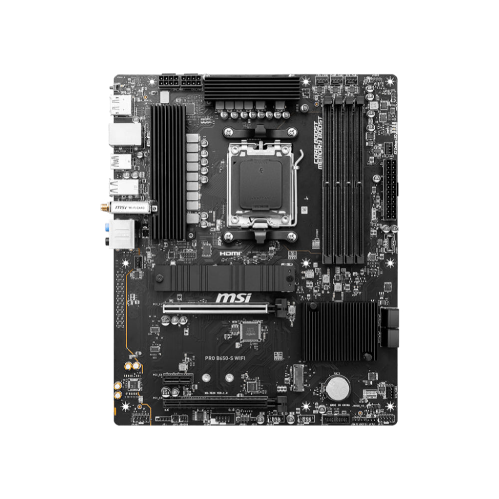 MSI PRO B650-S WIFI | High-Speed ATX Motherboard with Wi-Fi 6E and DDR5 Support