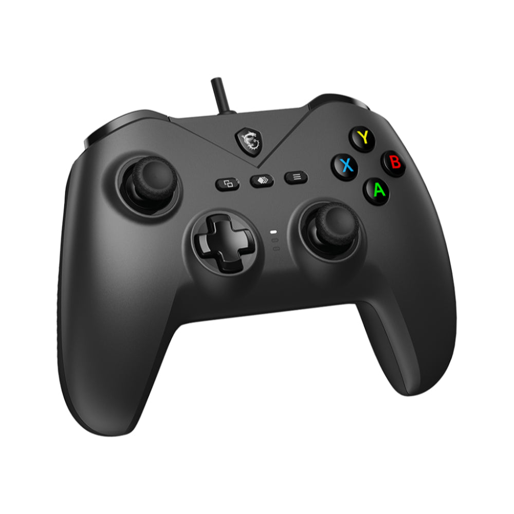 MSI FORCE GC200 Wired Gaming Controller | Black & White | Magnetic Hall-Effect Triggers, Analog Thumbsticks, Haptic Feedback, and USB 3.0 Interface
