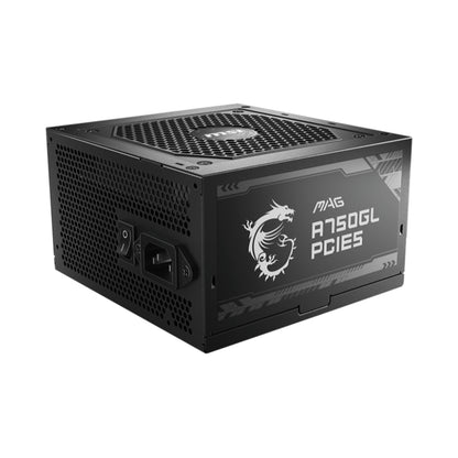 MSI MAG A750GL PCIE 5 Power Supply | 750W 80 PLUS Gold Fully Modular PSU with Native PCIe 5.0 12VHPWR Support