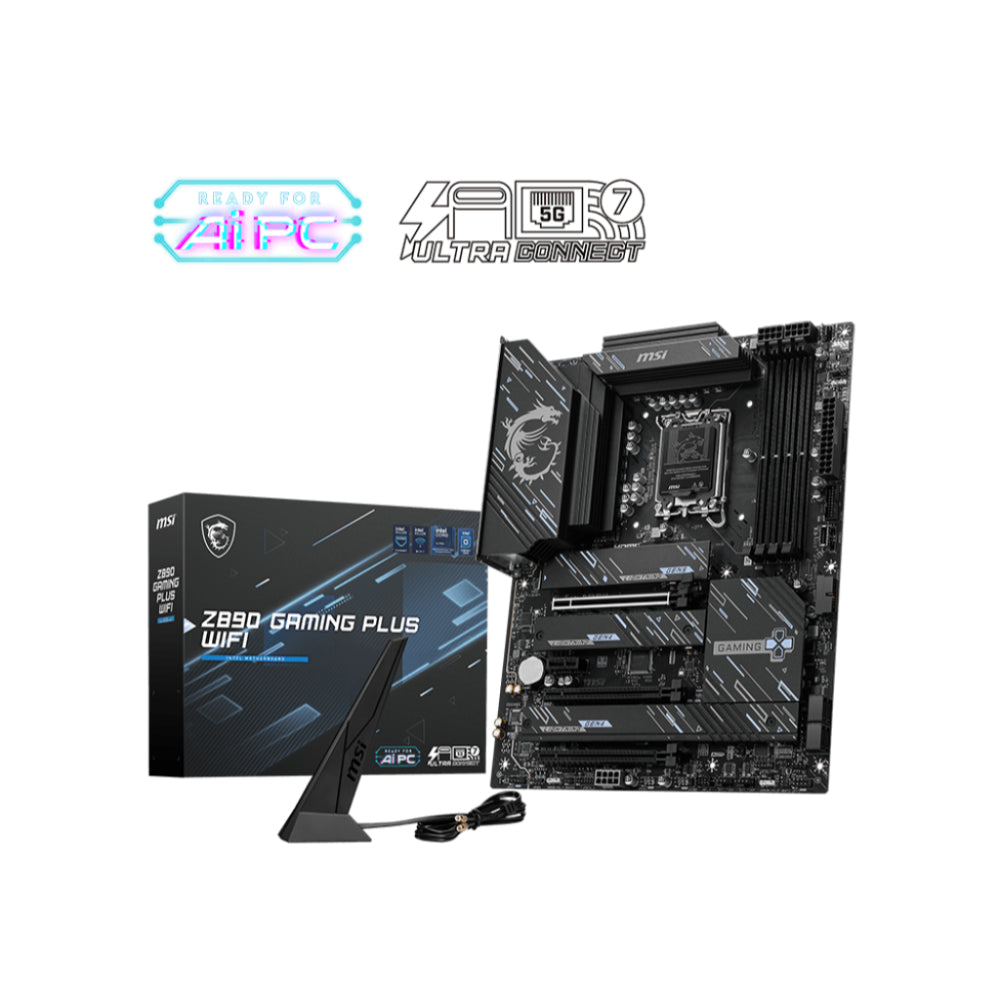 MSI Z890 GAMING PLUS WIFI | Advanced Gaming Motherboard with Wi-Fi 7 & Thunderbolt 4
