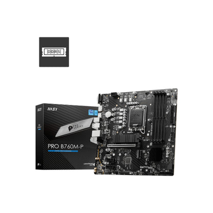 MSI PRO B760M-P DDR5 mATX Motherboard | Power, Efficiency & Next-Gen Memory Support