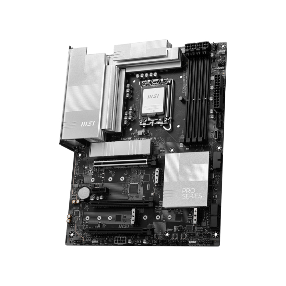 MSI PRO Z890-P WIFI | ATX Motherboard with Intel Z890 Chipset, LGA 1851 Socket, DDR5 Support, PCIe 5.0, Thunderbolt 4, Wi-Fi 7, and Bluetooth 5.4