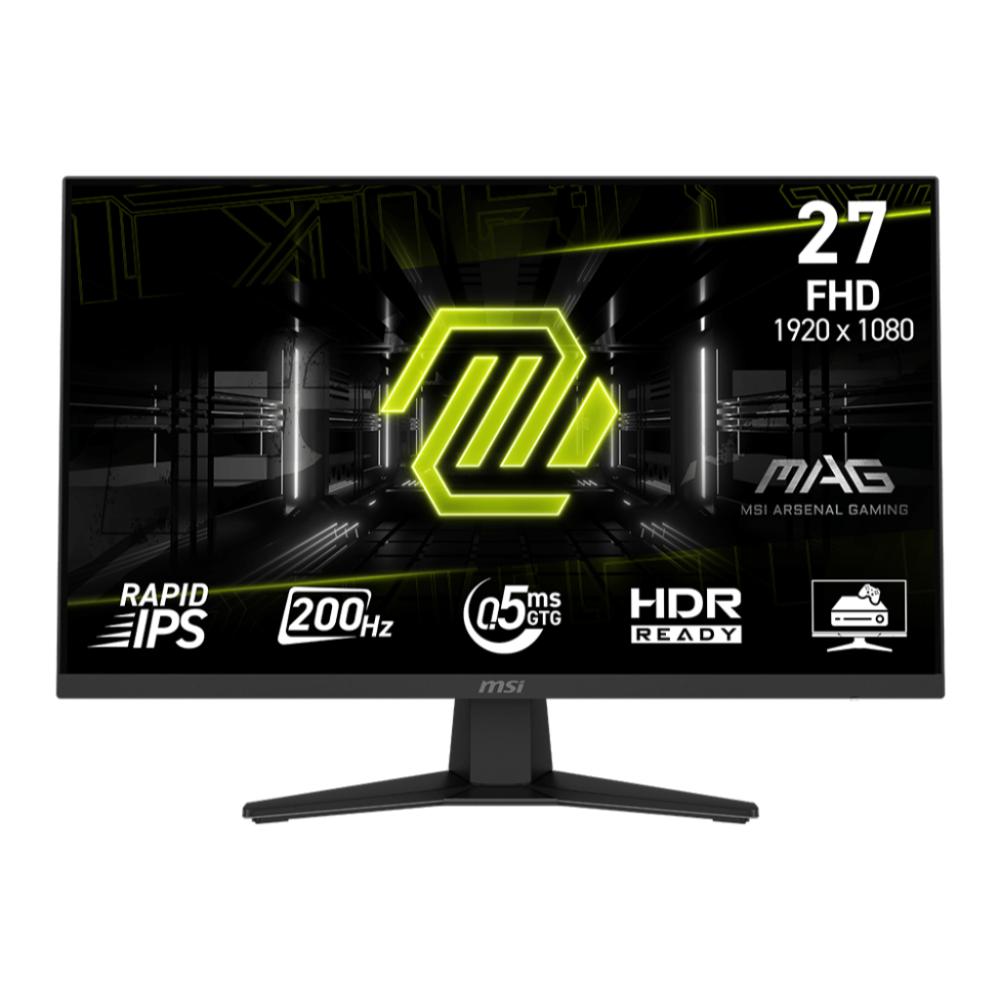 MSI MAG 274F | 27" FHD 200Hz Rapid IPS Gaming Monitor with 0.5ms Response Time, AI Vision & HDR Ready