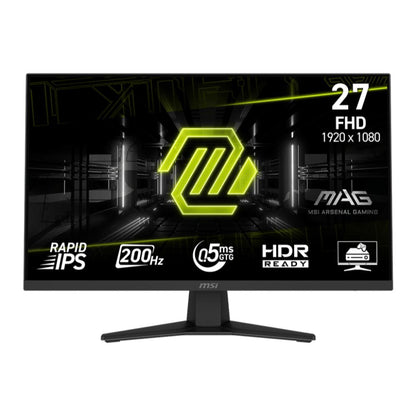 MSI MAG 274F | 27" FHD 200Hz Rapid IPS Gaming Monitor with 0.5ms Response Time, AI Vision & HDR Ready