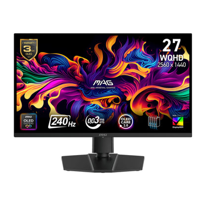 MSI MAG 273QP QD-OLED X24 | 27" WQHD QD-OLED Gaming Monitor | 240Hz, 0.03ms, HDR True Black 400, HDMI 2.1
