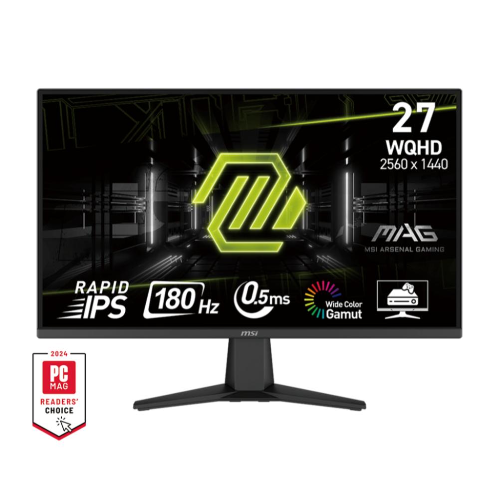MSI MAG 275QF | 27" WQHD Rapid IPS, 180Hz, 0.5ms, HDR, Adaptive-Sync, Frameless