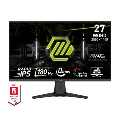 MSI MAG 275QF | 27" WQHD Rapid IPS, 180Hz, 0.5ms, HDR, Adaptive-Sync, Frameless