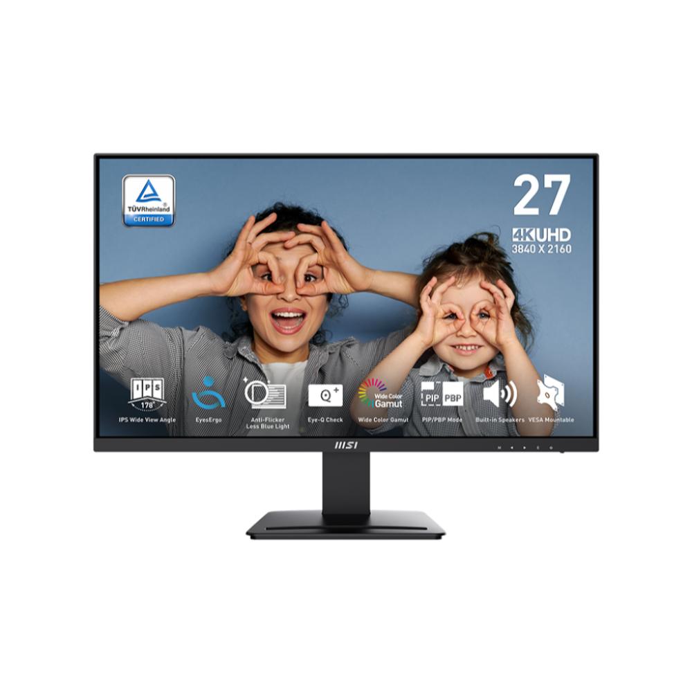 MSI PRO MP273U | 27" UHD 4K Business Monitor | IPS Panel, Eye-Care, HDMI & DisplayPort | Built-in Speakers