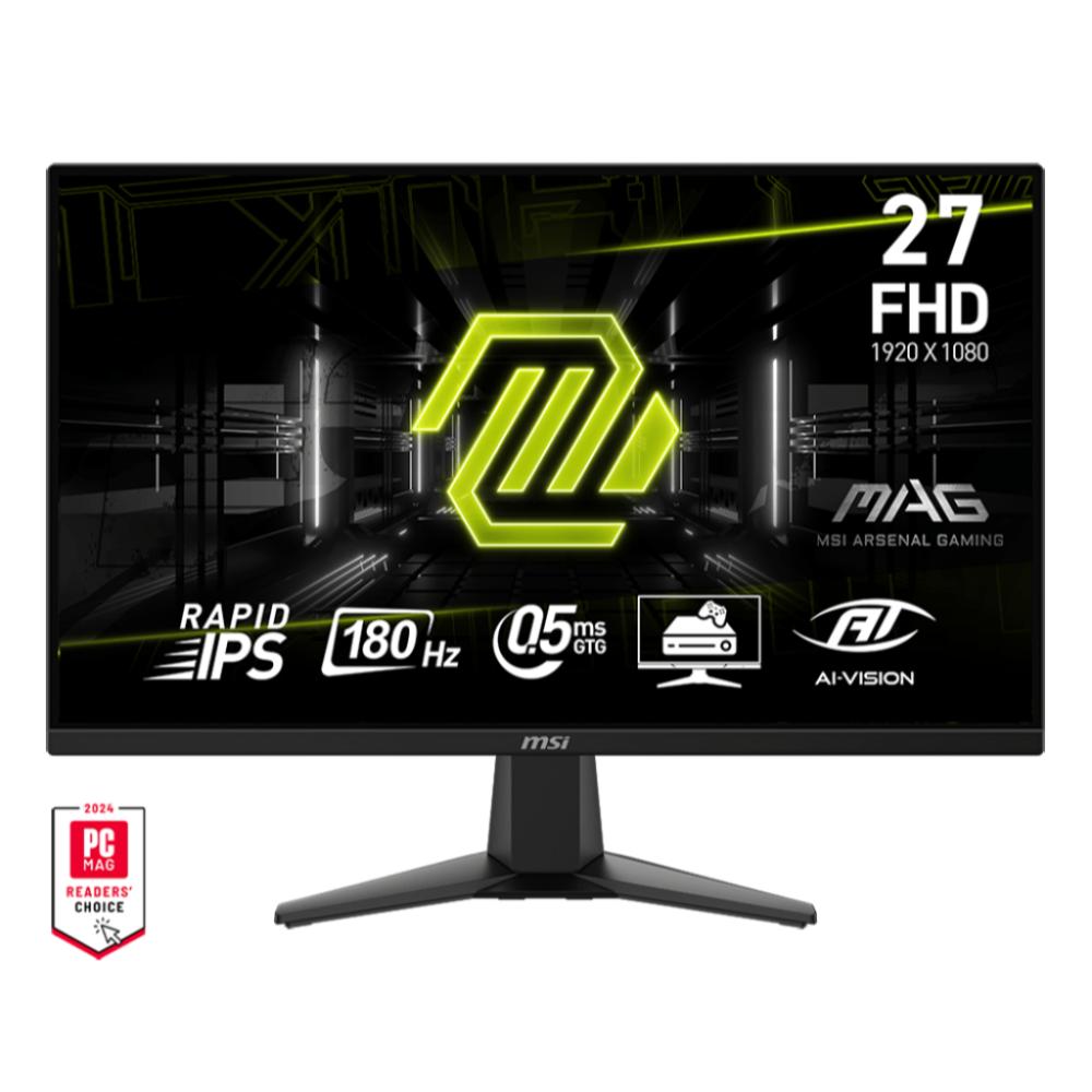 MSI MAG 275F | 27" FHD 180Hz Rapid IPS Gaming Monitor | 0.5ms, Adaptive-Sync, AI Vision