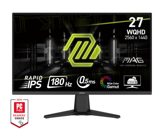 MSI MAG 275QF | 27″ 2K (2560×1440) WQHD 180Hz 0.5ms | Rapid IPS Gaming Monitor