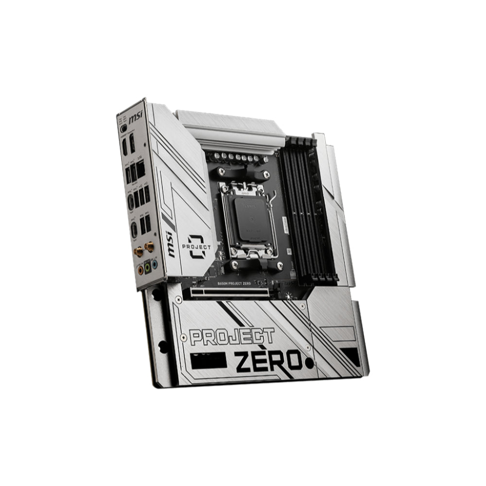 MSI B650M PROJECT ZERO | Next-Gen AM5 Motherboard with DDR5 & PCIe 4.0