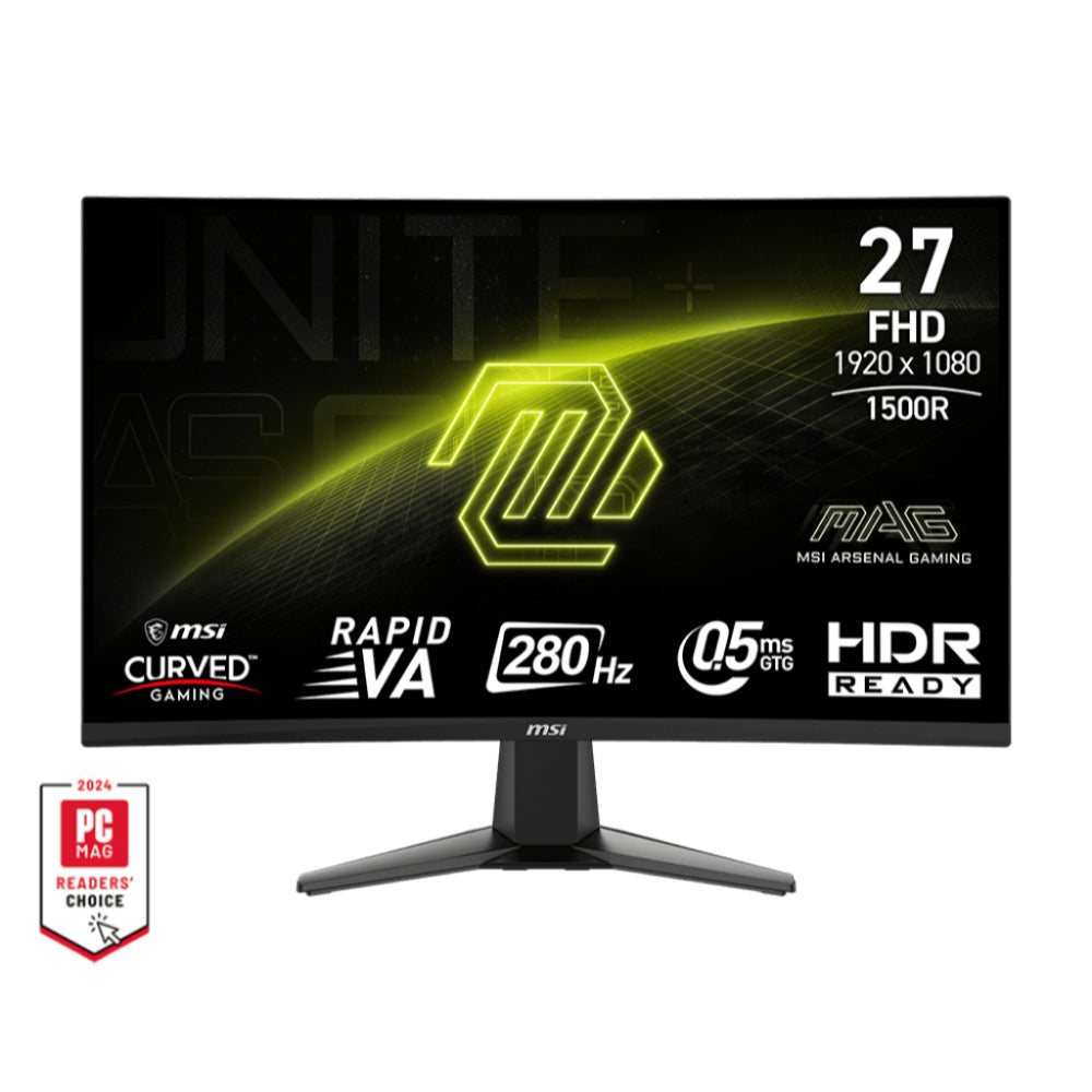 MSI MAG 276CXF | 27" FHD 280Hz Gaming Monitor | Ultra-Fast Performance with Immersive Visuals