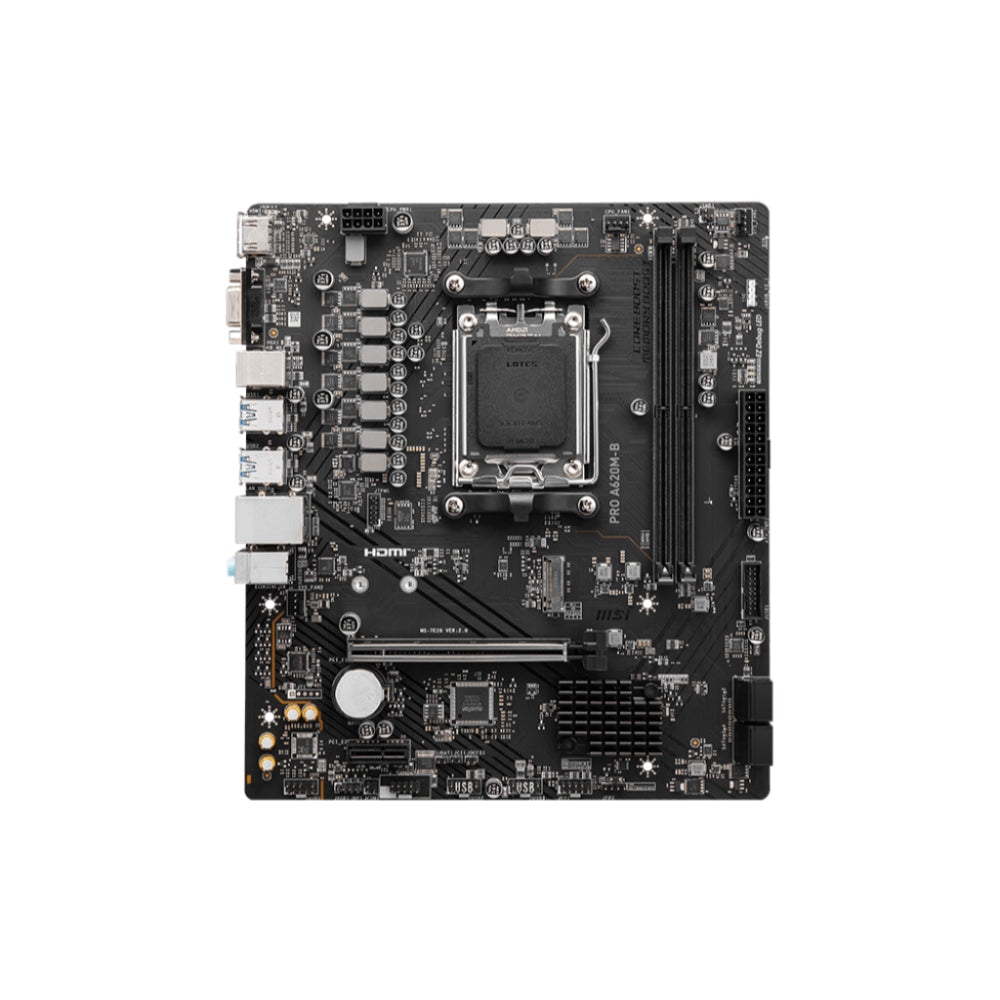 MSI PRO A620M-B Motherboard | AM5 Platform with DDR5 & PCIe 4.0 for Future-Ready Performance