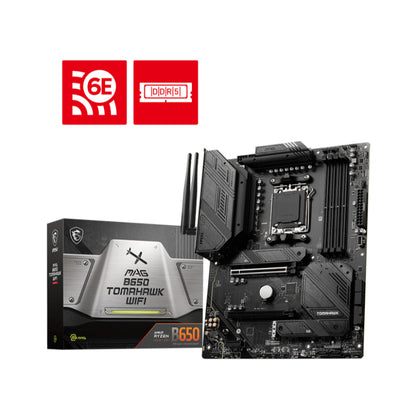 MSI MAG B650 TOMAHAWK WIFI | High-Performance Gaming Motherboard for AM5 Processors