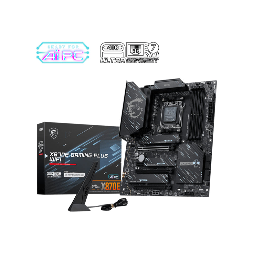 MSI X870E Gaming Plus WiFi | ATX Motherboard for AMD Ryzen™ 9000 Series