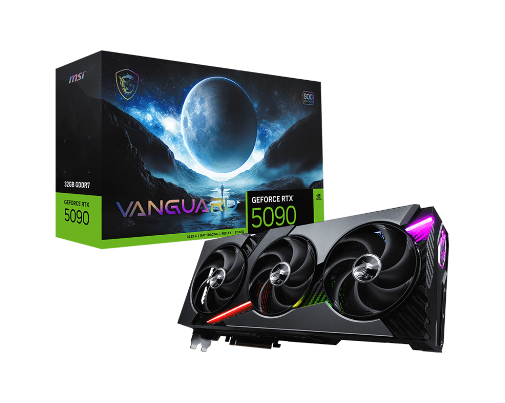 MSI GeForce RTX 5090 VANGUARD 32G OC | Precision Performance for the Elite Generation