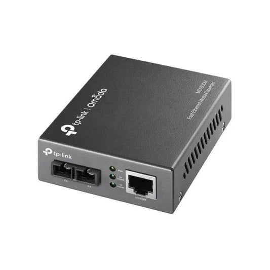 TP-Link MC100CM 10/100Mbps Multi-Mode Media Converter | Reliable Ethernet-to-Fiber Conversion up to 2km