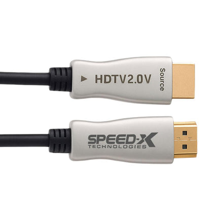 Speed-X Fiber HDMI Cable 2.0/2.1 AOC | Active Optical HDMI Cable | 4K 60Hz & 8K UHD | HDR | 30AWG Copper | 10M–100M