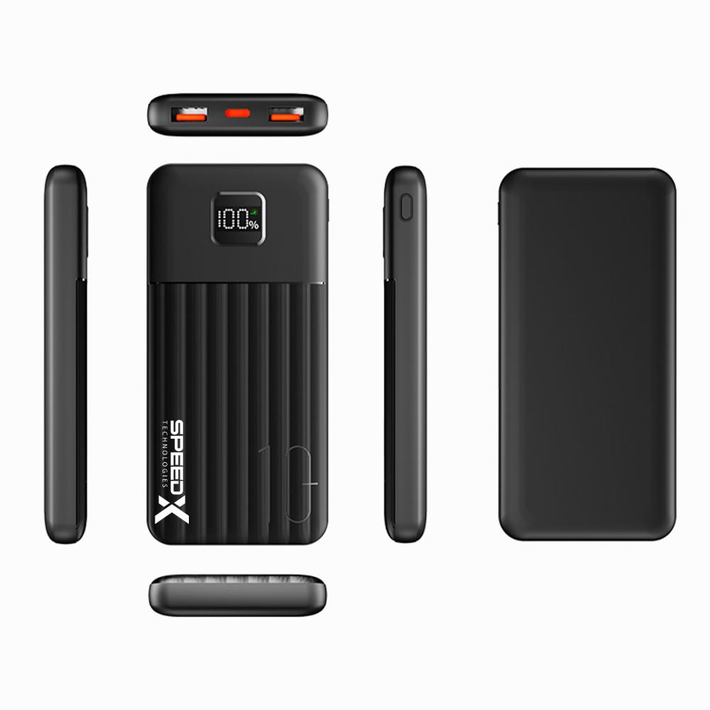 Speed-X SP-S188L 3-in-1 Fast Charging Power Bank | 10000mAh | 22.5W Fast Charging | LED Digital Display