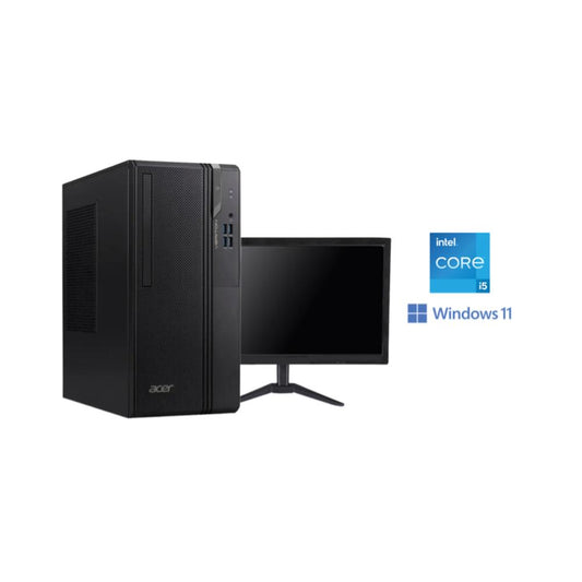 Acer Veriton VS2720G Desktop PC | Intel Core i5-14400 14th Gen, 8GB DDR5, 512GB SSD & Acer EK221Q 21.5" Full HD LED Monitor