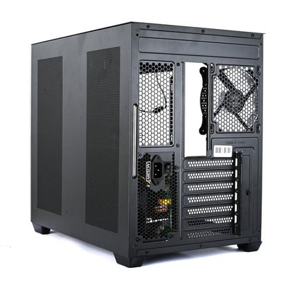 EASE EC124B Tempered Glass Gaming Case | 4x Infinity ARGB Fans | Panoramic View | Type-C | Water Cooling Support
