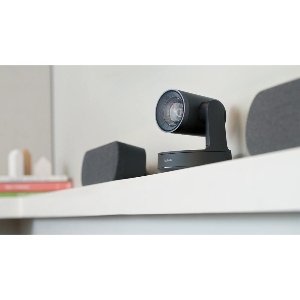 Logitech Rally Plus Video Conferencing System | 4K Ultra HD | Modular Audio | PTZ Camera | Large Room Solution | Graphite