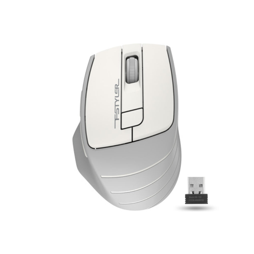 A4Tech FG30S Fstyler | 2.4G Wireless, Silent Click, Ergonomic Mouse, Adjustable DPI
