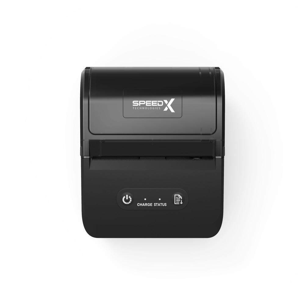 Speed-X SP-L605BT Portable Bluetooth Thermal Label Printer | 80mm | 203 DPI | 50mm/s | Bluetooth & USB Type-C | Rechargeable Battery