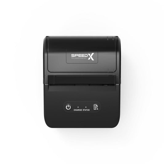 Speed-X SP-L605BT Portable Bluetooth Thermal Label Printer | 80mm | 203 DPI | 50mm/s | Bluetooth & USB Type-C | Rechargeable Battery