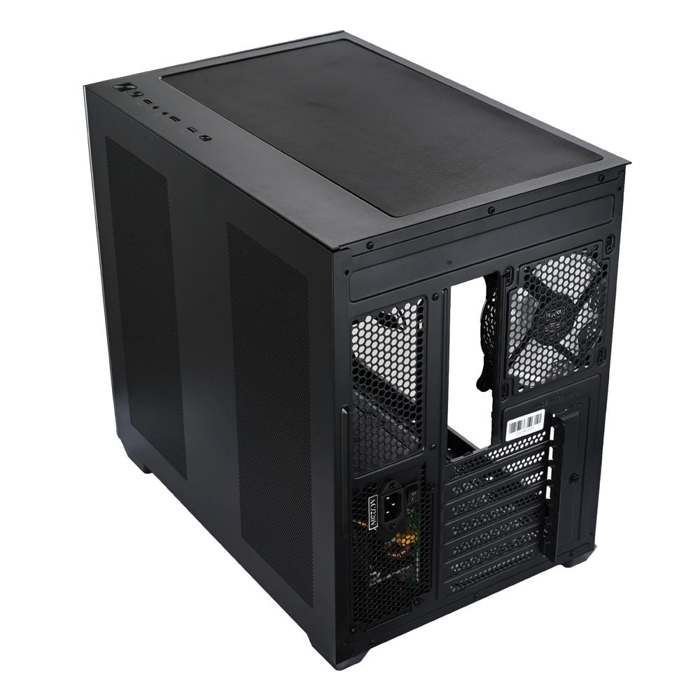 EASE EC124B Tempered Glass Gaming Case | 4x Infinity ARGB Fans | Panoramic View | Type-C | Water Cooling Support