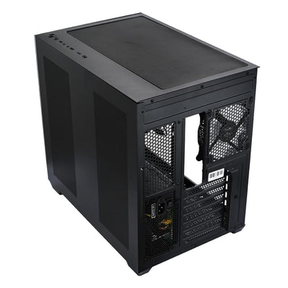 EASE EC124B Tempered Glass Gaming Case | 4x Infinity ARGB Fans | Panoramic View | Type-C | Water Cooling Support