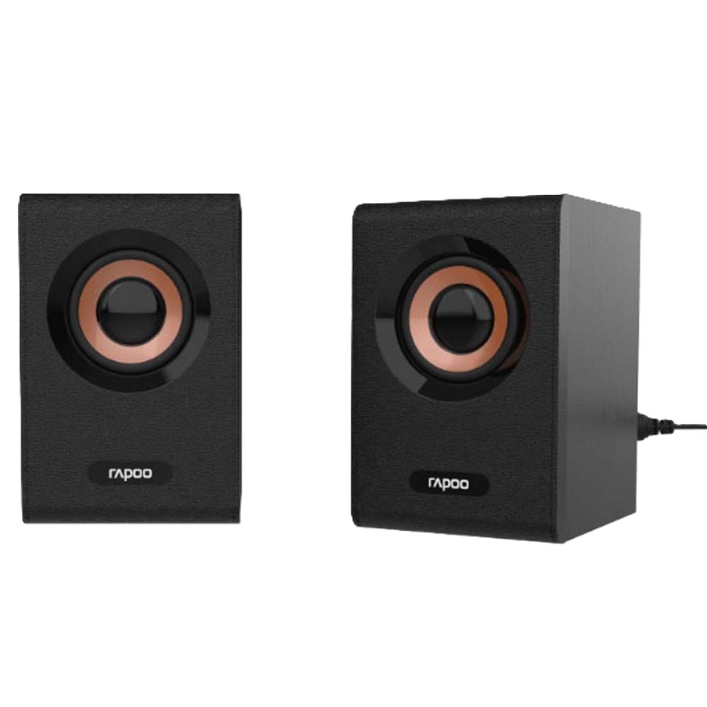 Rapoo A80 Compact Stereo Speaker | 2.0 Wired Multimedia Speakers | USB Powered | 6W RMS Output