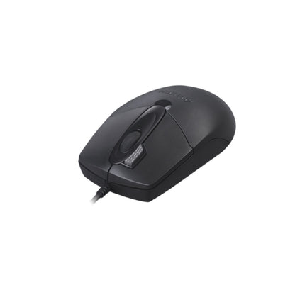 A4Tech OP-730D Wired Mouse | USB, High-Precision Optical, Ergonomic Design, Black