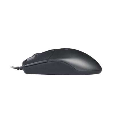 A4Tech OP-730D Wired Mouse | USB, High-Precision Optical, Ergonomic Design, Black