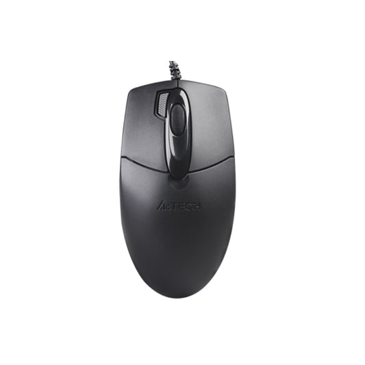 A4Tech OP-730D Wired Mouse | USB, High-Precision Optical, Ergonomic Design, Black