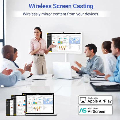 JM32A2 32-Inch 4K Touch Screen Smart Display | Android 14 | 8GB RAM | 128GB Storage | Movable Stand