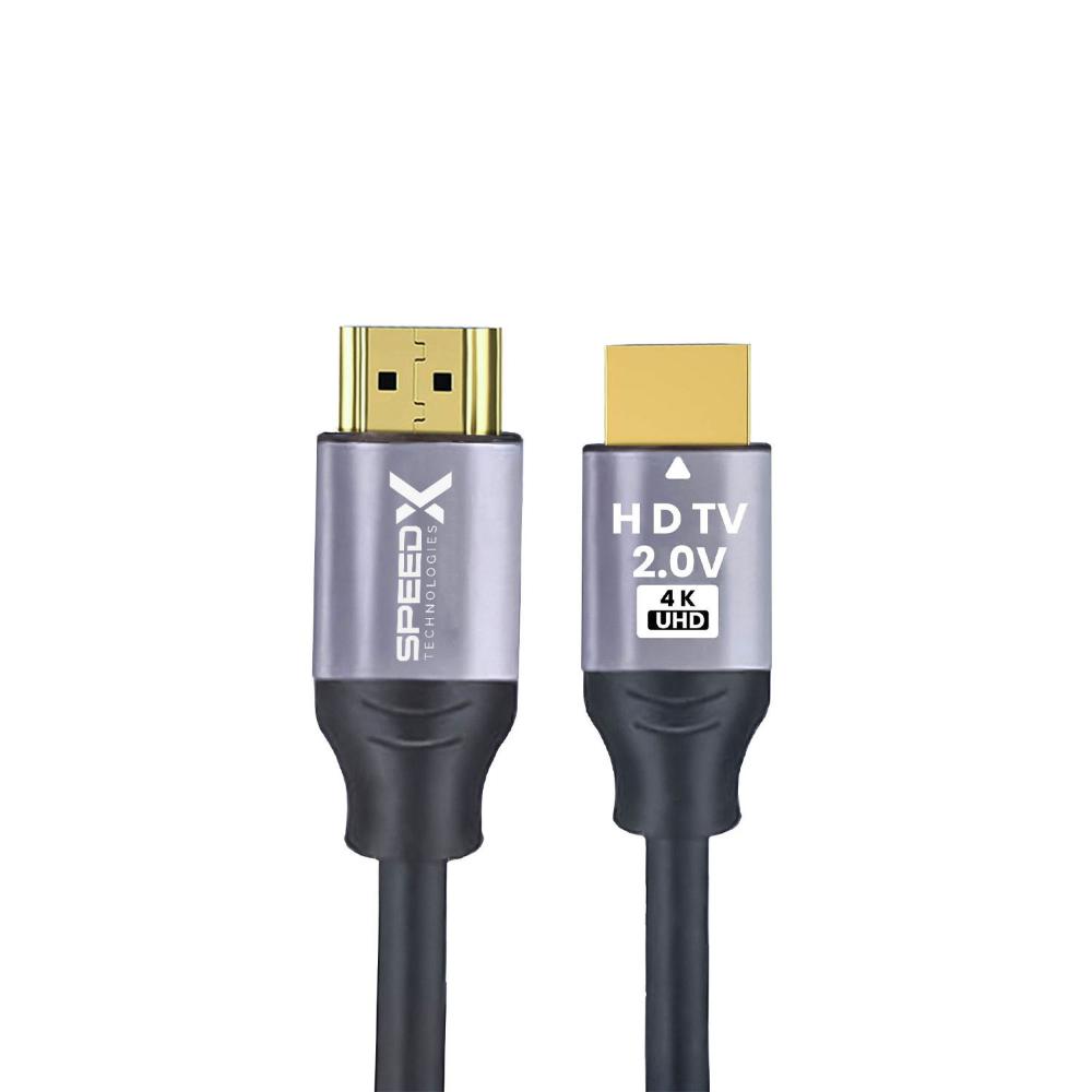 Speed-X HDMI 2.0 Premium Cable | Ultra HD 4K 60Hz | Gold-Plated Connectors | High-Speed HDMI Cable