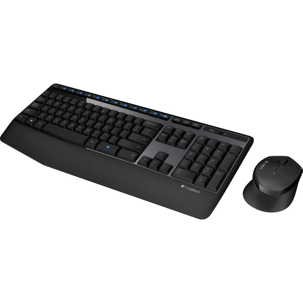 Logitech MK345 Comfort Wireless Combo | Full-Size Keyboard + Ergonomic Mouse | 2.4GHz Wireless | Palm Rest | 12 Media Keys | 4-Year Battery | Spill-Resistant Design