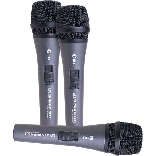 Sennheiser 3-Pack e 835-S | Live vocal microphone