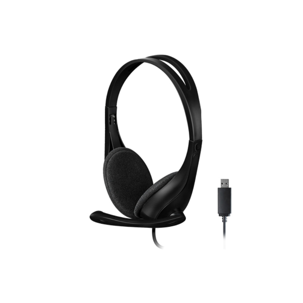 A4Tech HU-9 | USB Wired Stereo Headset, Noise-Canceling Mic, Lightweight Design