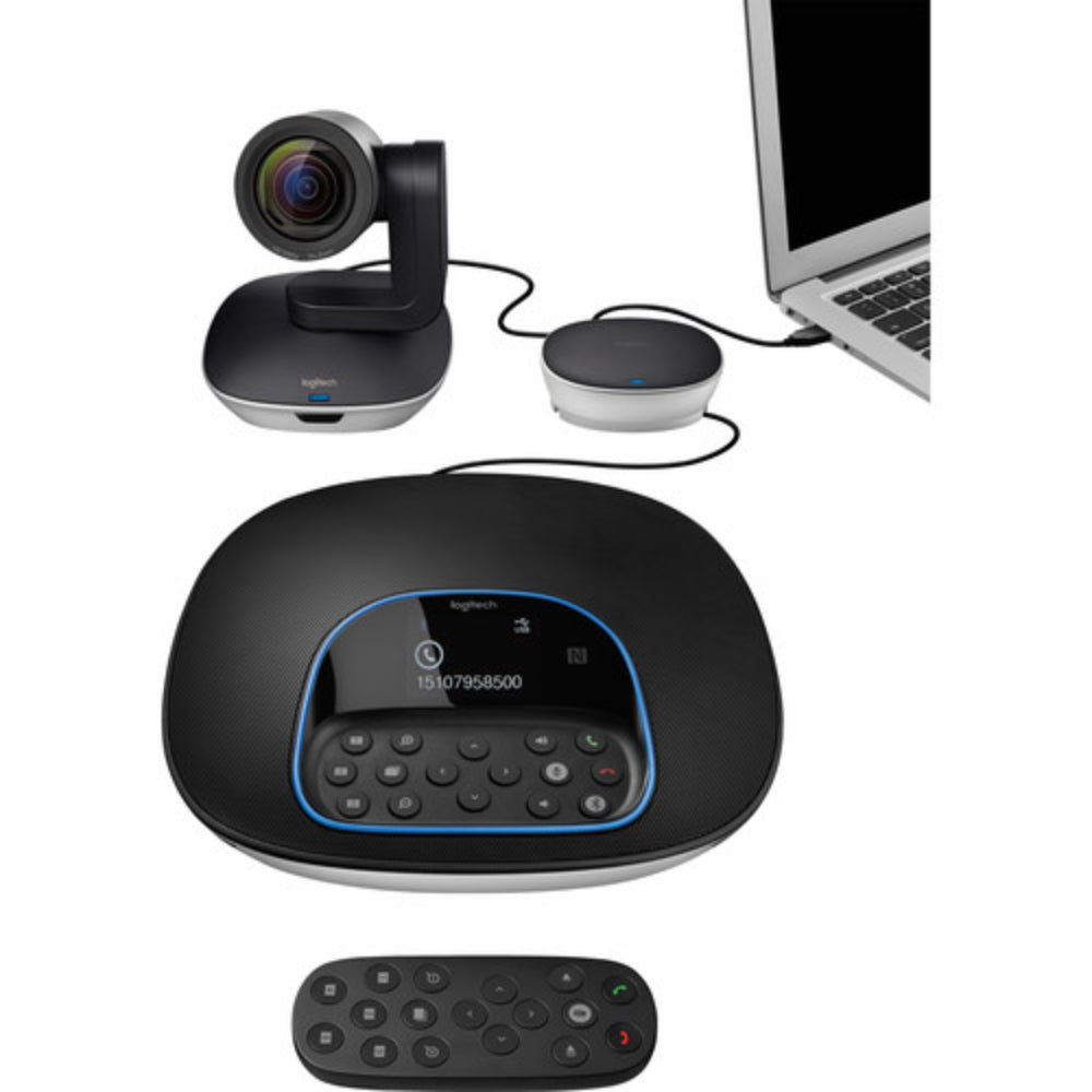 Logitech GROUP | Professional Video Conferencing System (1080p, 10x Zoom, Bluetooth Speakerphone)