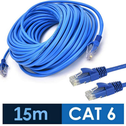 CAT6 UTP Ethernet LAN Cable | High-Speed RJ45 Network Patch Cable | Gigabit 1000Mbps | Up to 550MHz Bandwidth