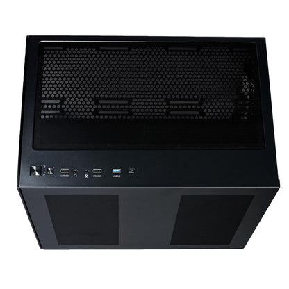 EASE EC124B Tempered Glass Gaming Case | 4x Infinity ARGB Fans | Panoramic View | Type-C | Water Cooling Support
