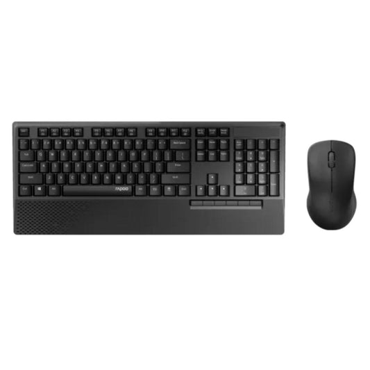 RAPOO X1960 Wireless Desktop Set | 2.4GHz | Full-Size Keyboard | Multimedia Hotkeys | 1000 DPI Mouse | 12-Month Battery