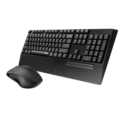 RAPOO X1960 Wireless Desktop Set | 2.4GHz | Full-Size Keyboard | Multimedia Hotkeys | 1000 DPI Mouse | 12-Month Battery